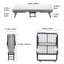 Lit simple pliant avec matelas 5 po