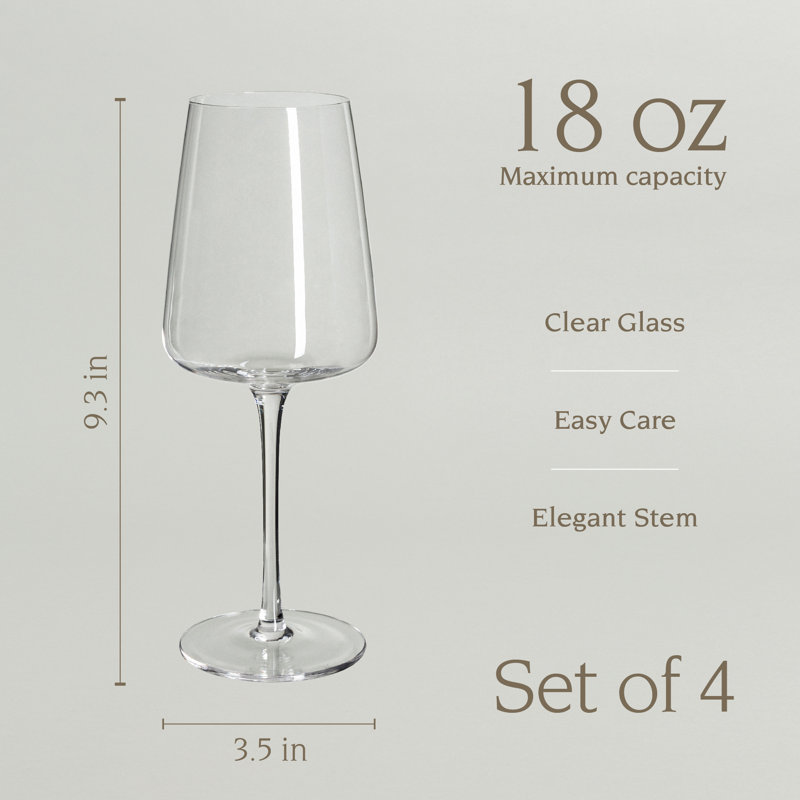 Over&Back Mouth-Blown Glassware, 18 oz.