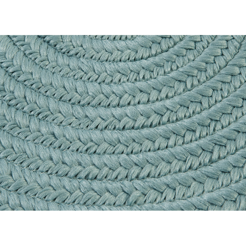 Audryanna Indoor / Outdoor Reversible Area Rug - Federal Blue, Oval 2' x 5'
