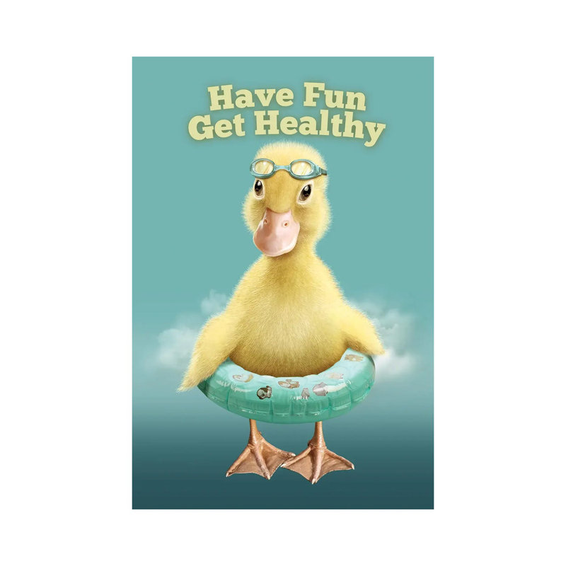 Have Fun Get Healthy by Adam Lawless - Wrapped Canvas Gallery-Wrapped Canvas Giclée, 66.04 cm H x 45.72 cm W x 3.175 cm D