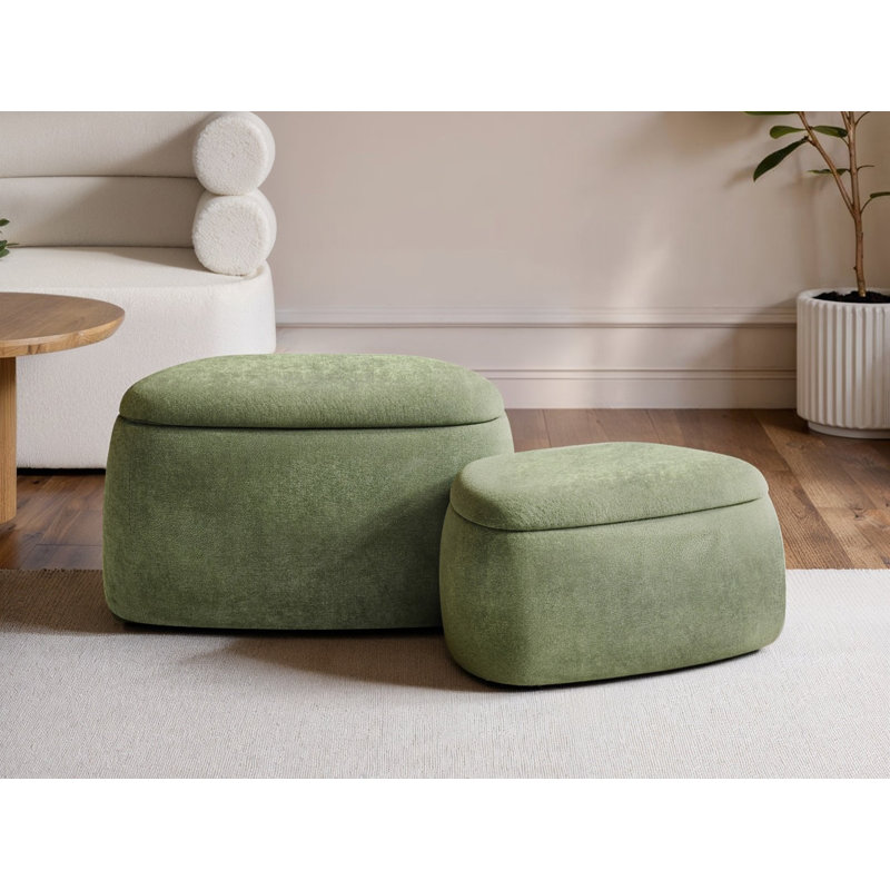70 cm W Chenille Pouffe