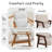 27.4" W Solid Wood Armchair with Tear-Resistant Fabric-1500282557