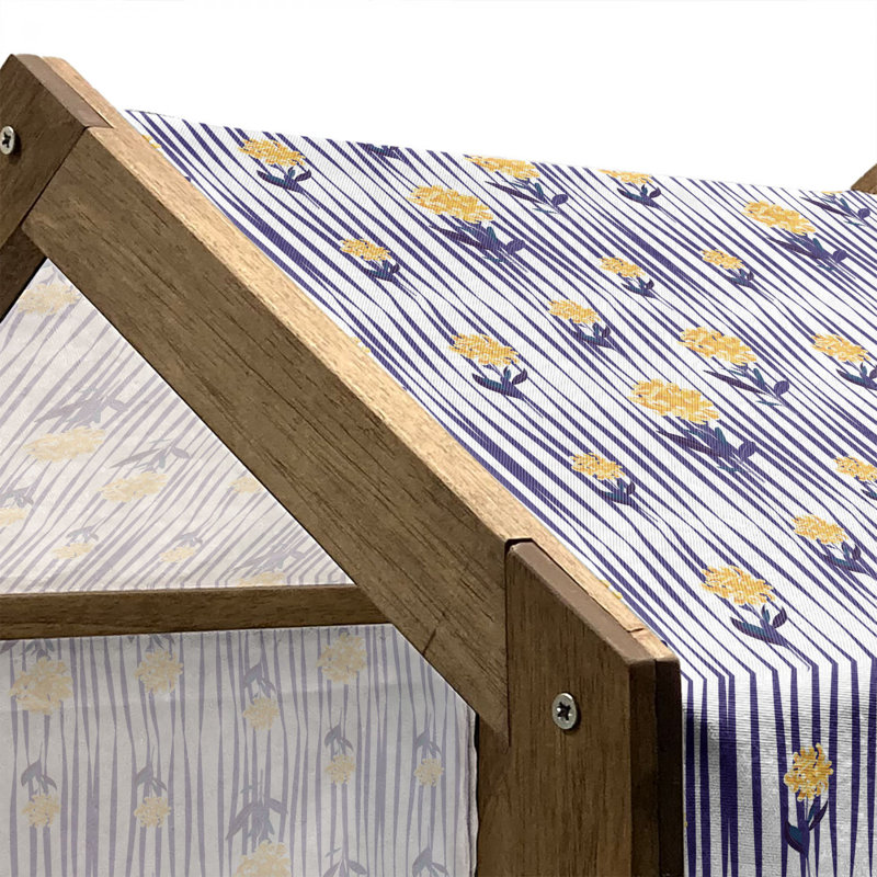 Niche pour chien en bois, H 32,28 po x l 39,37 po x P 28,35 po
