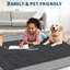 Striped Machine Printed Area Rug-666634650-666125074