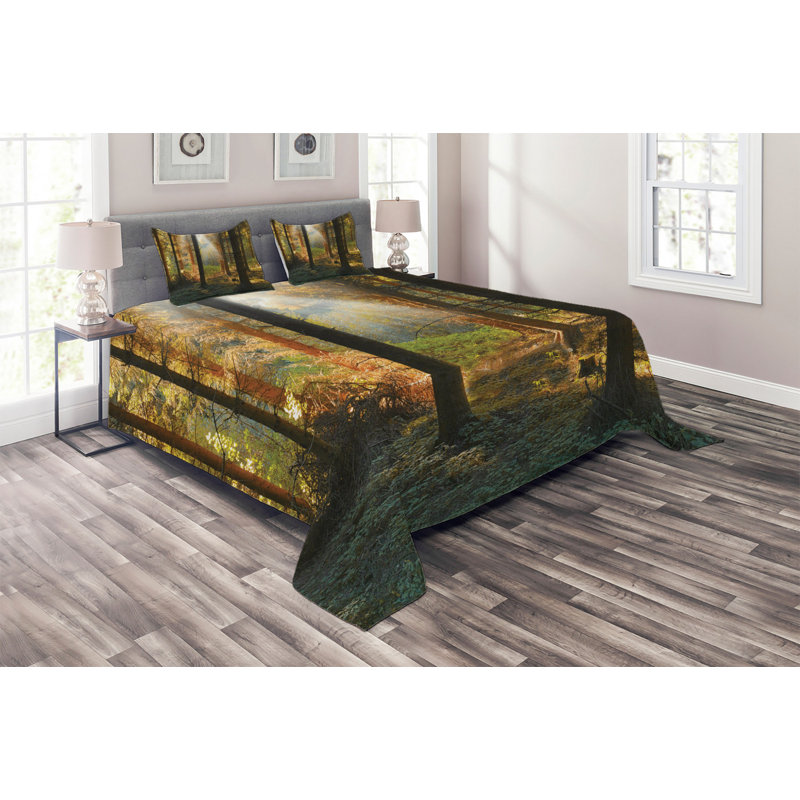 Forest Rustic Polyester Coverlet
