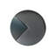 Spectra large round knob in Matte Black finish with Blue Titanium