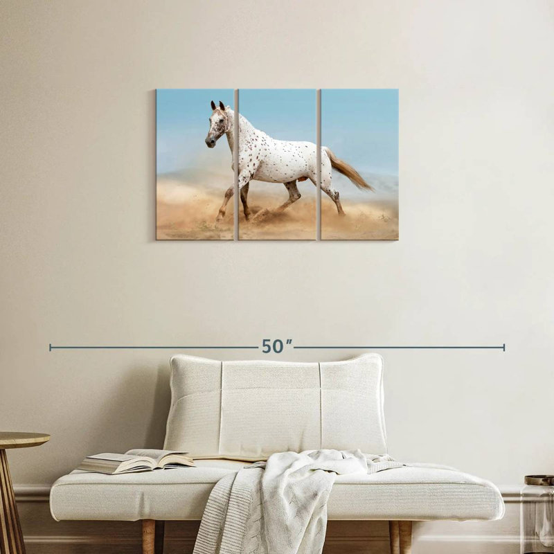 Cheval du désert Brampt Appaloosa, H 20 po x l 33 po