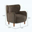 Fauteuil club à oreilles moderne rembourré