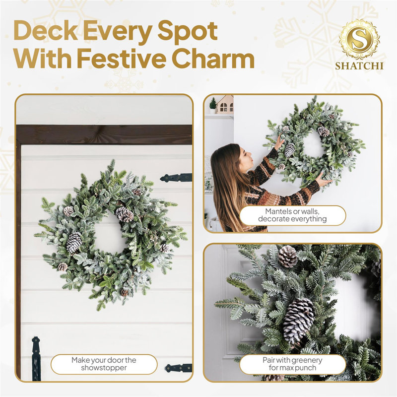 Polyethylene Wreath, 80 (cm) x 75 (cm)
