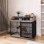 Mobilier de grande cage pour grand chien moyen avec roues verrouillables-1114572358