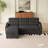 85.8" Sleeper Sofa with Pull Out Bed with Charging Port,Storage Space-420337995