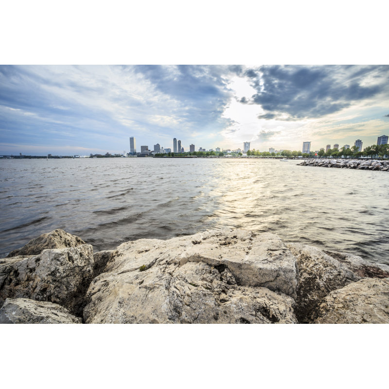 Ormskirk Milwaukee Skyline by Jacek_Sopotnicki - Wrapped Canvas Print, 30cm H x 46cm W 3.8cm D