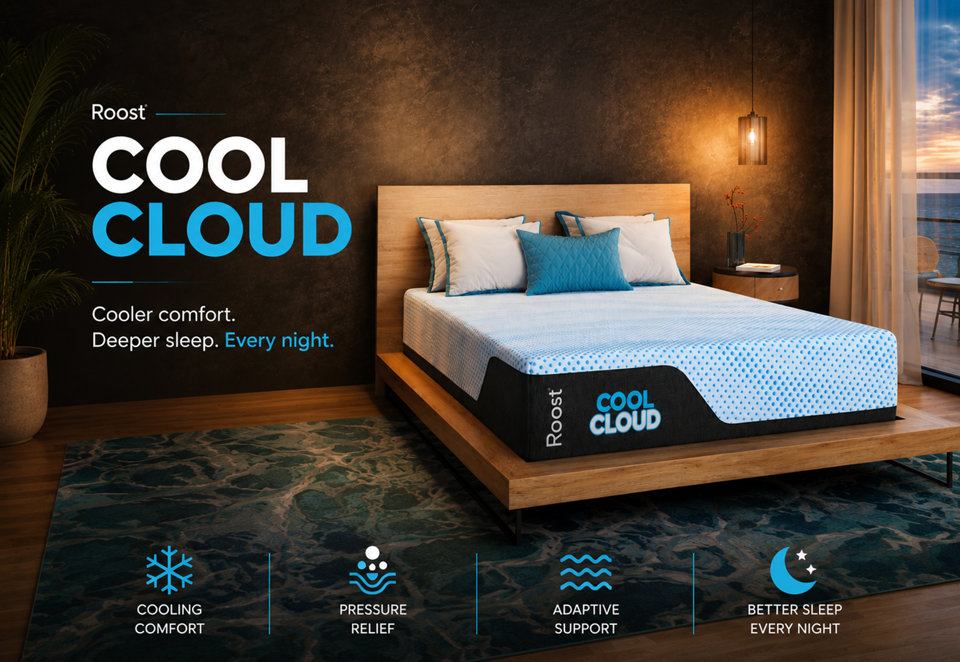Roost Cool Cloud: Cooler Comfort. Deeper Sleep. Every Night.