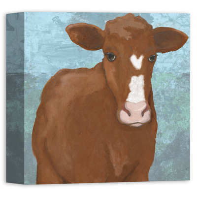 Impression de peinture acrylique « vache »