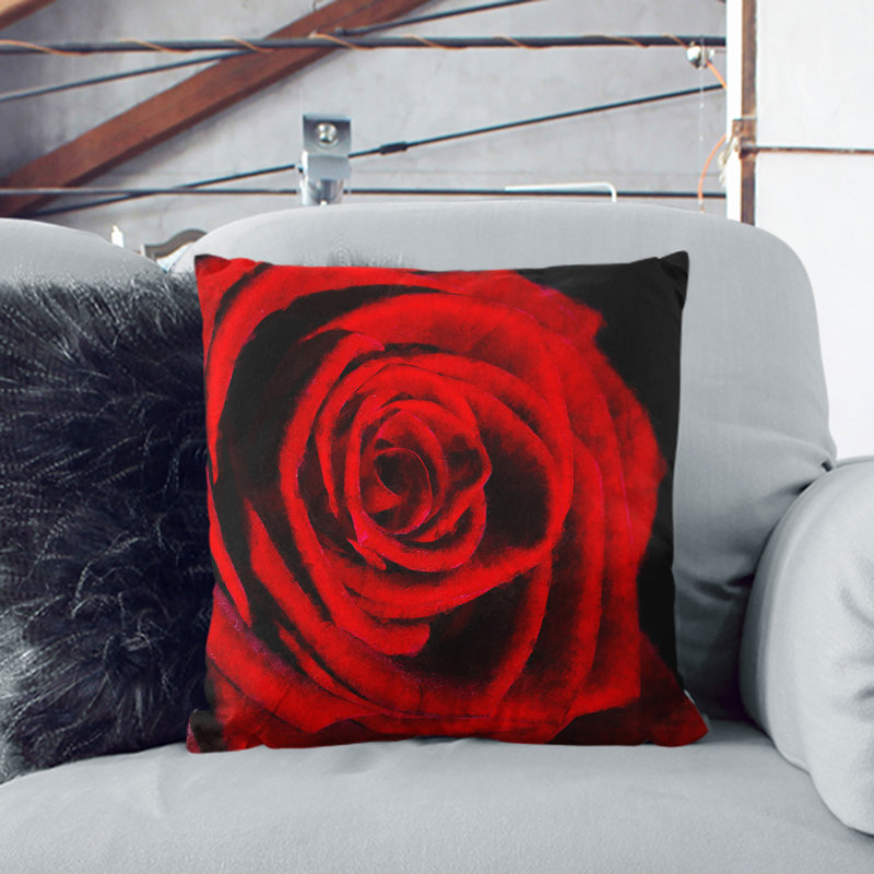 Square Throw Cushion, 40cm H x 40cm W x 15cm D, Stone