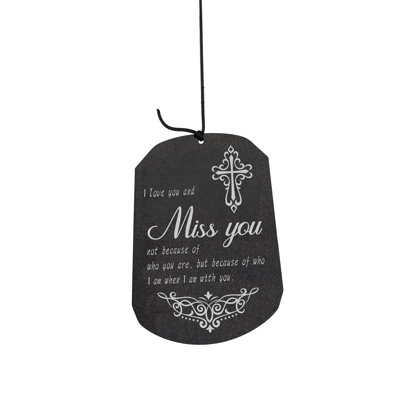 'I Miss You' Metal Avria Hand-Tuned Wind Chime, 42in
