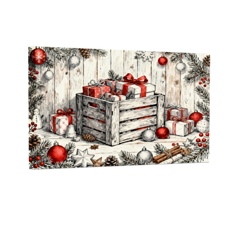 Ensemble de 3 décorations de Noël, H 16 po x l 24 po