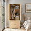 Armoire 71 po H avec miroir, capteur de lumière, tiroirs et tringle-362938245