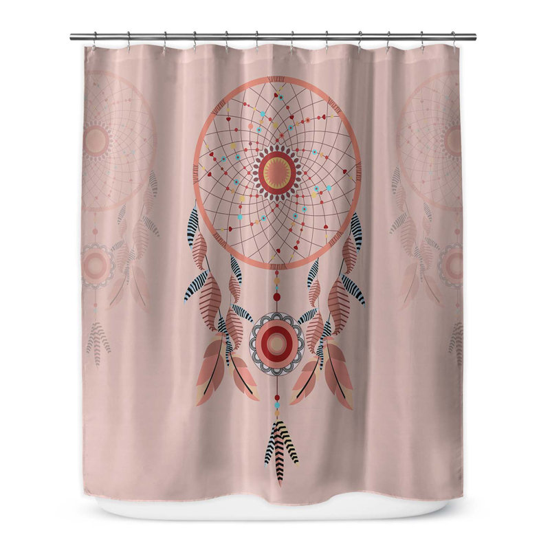 Abstract Shower Curtain, 70" H x 71" W