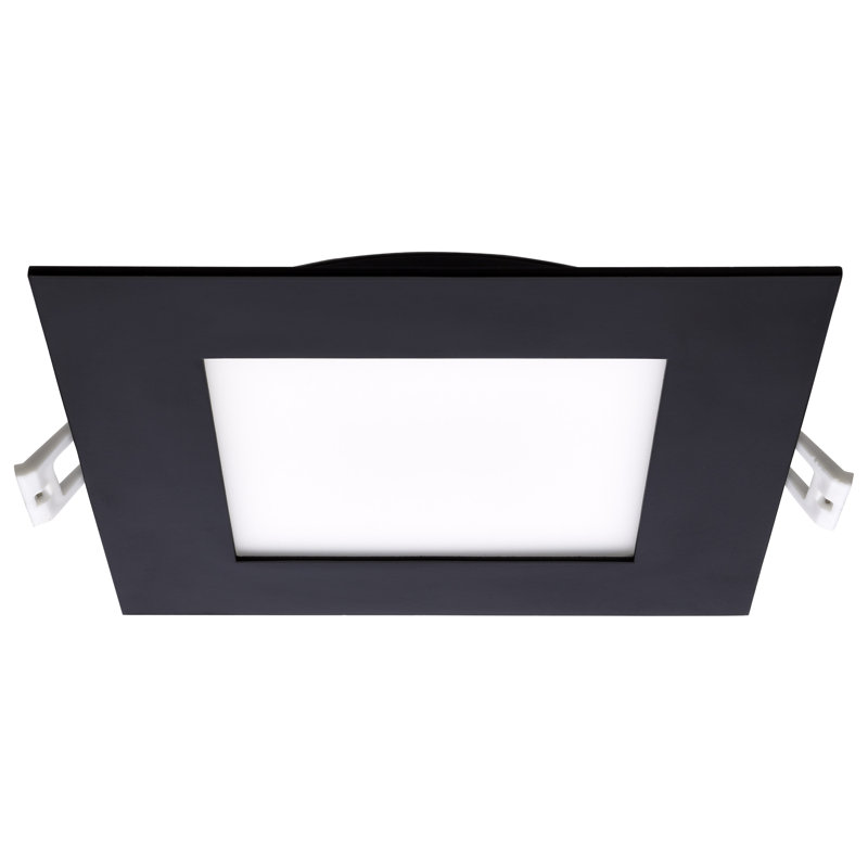 6" Square Selectable Color Temperature Dimmable Air-Tight IC Rated LED Canless Recessed Lighting Kit
