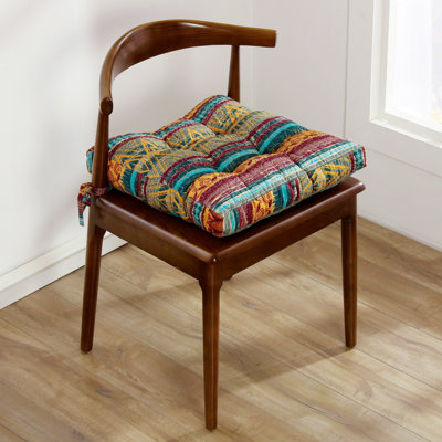 Quilted Reversible Indoor Chair Pad Cushion