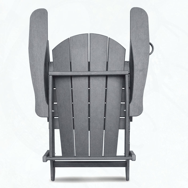 HDPE Folding All-Weather Adirondack Chair for Fire Pit and Patio