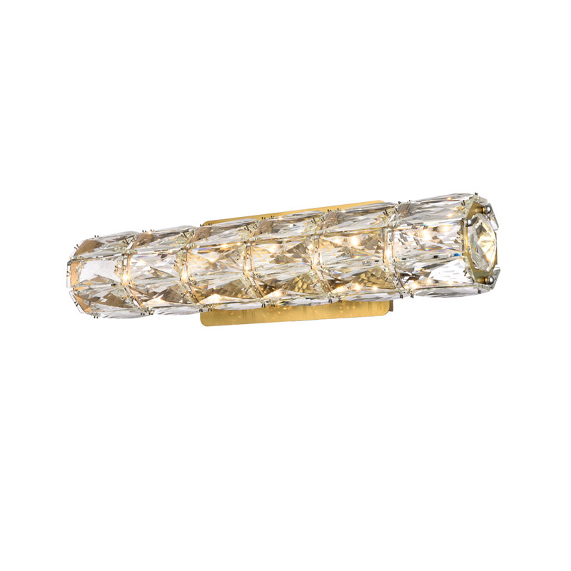 Ultan Dimmable LED Vanity Light, Gold, 5" H x 18" W x 4" D