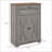 Sideboard, HOMCOM Farmhouse Gray Storage Cabinet with Double Doors, Drawer &amp; Adjustable Shelf | Particle Board | Melamine Coating