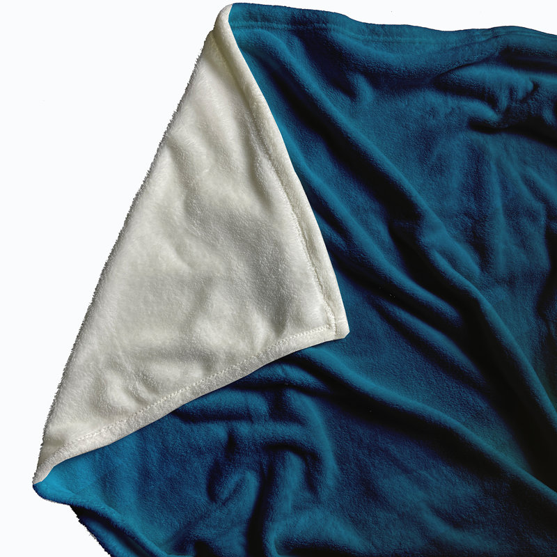 Dorothea Plain Weave / Muslin Throw Blanket, Teal