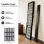 Paravent à 4 panneaux de style japonais avec tablettes, noir-1097028758-1097028760