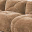 Velours doux en forme de U sans os de couleur chameau, éponge haute densité 32D, conception, fonction de glissement, fond ergonomique, repose-pieds mobile, support ferme avec tissu, glissade, repose-pieds pour le salon