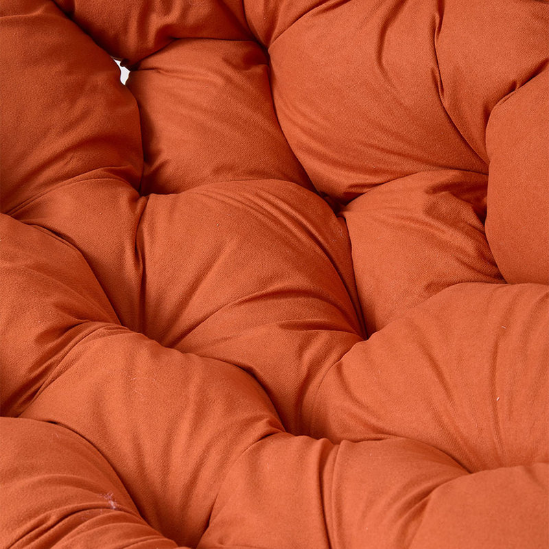 Fleece Fabric；Iron Rocking Chair, Orange