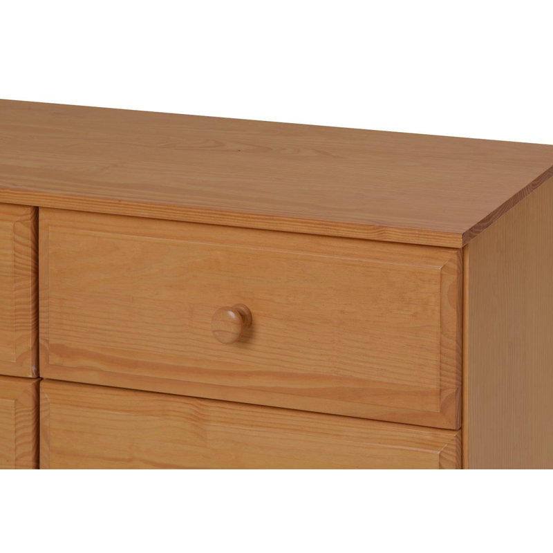 Commode double 6 tiroirs Alayna, Naturel