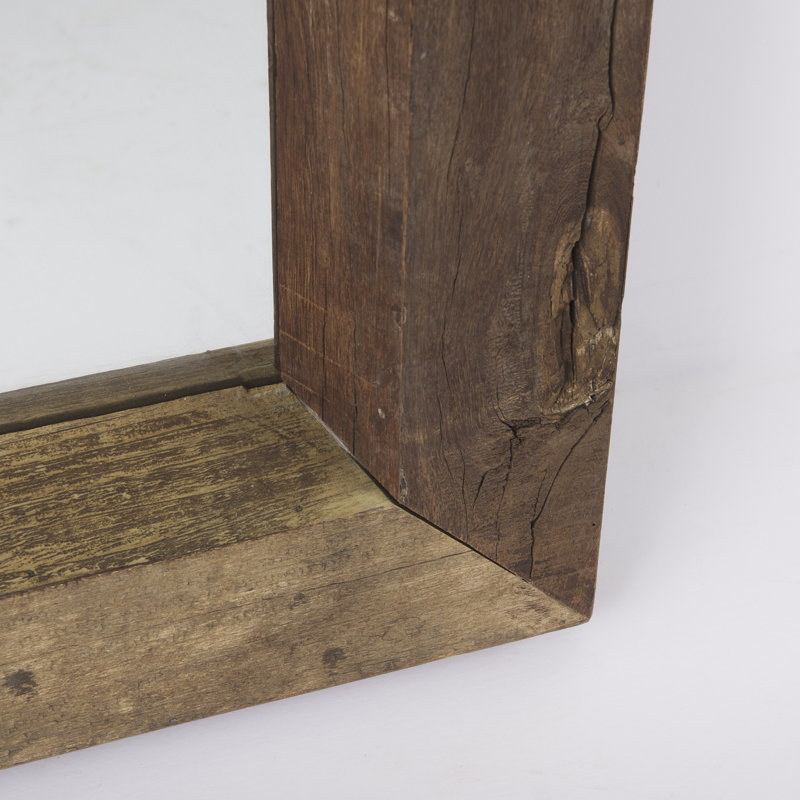 Solid Wood Rectangle Floor Mirror