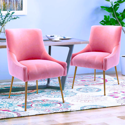Iman 58.42Cm Wide Velvet Side Chair by Etta Avenue