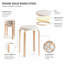 Tabourets scandinaves en bois de bouleau massif avec dossier rembourré-1124324715