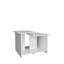 Table basse de 23,6 po avec tablette ouverte, espace de rangement pour bureau personnel-1465704139