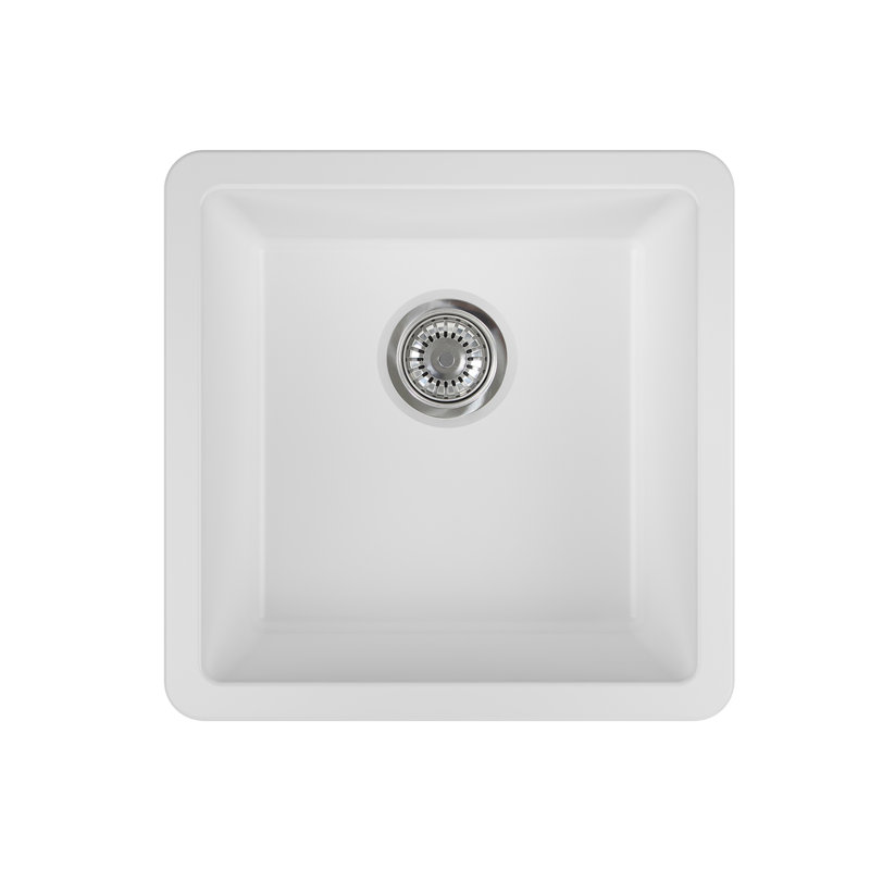 Évier de cuisine encastrable L 17 po x l 17 po