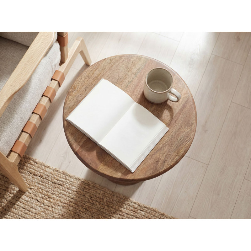 Mango Solid Wood Round Side Table