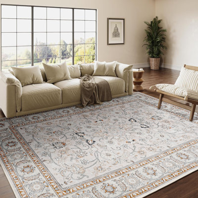 Fillender Washable Oriental Indoor Rug