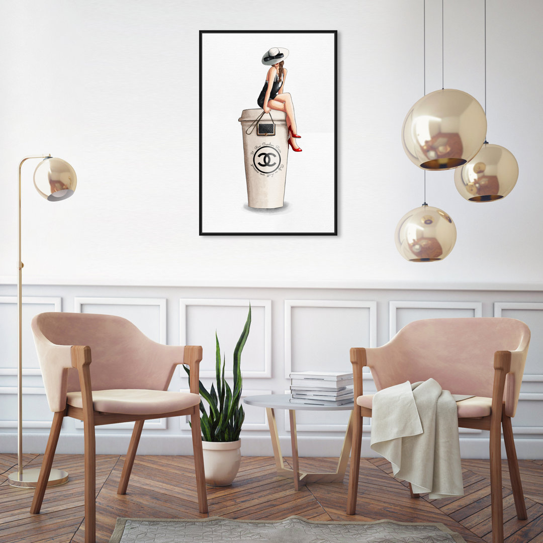 " Cafe Au Lait Cambon Brunette " Oliver Gal Prints 