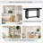 59.1'' Painted Entryway Table With Pine Veneer,Unique Triple Rectangle Design Console Table With Thick Pine Wood Legs,Extra Long Sofa Table Versatile For Hallway, Living Room,Kitchen-774017017