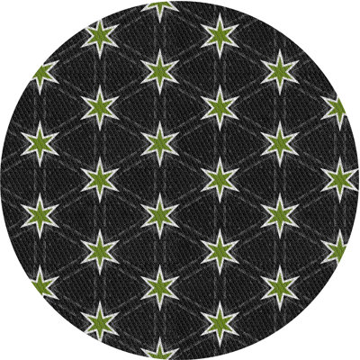 Tapis noir tissé à la machine