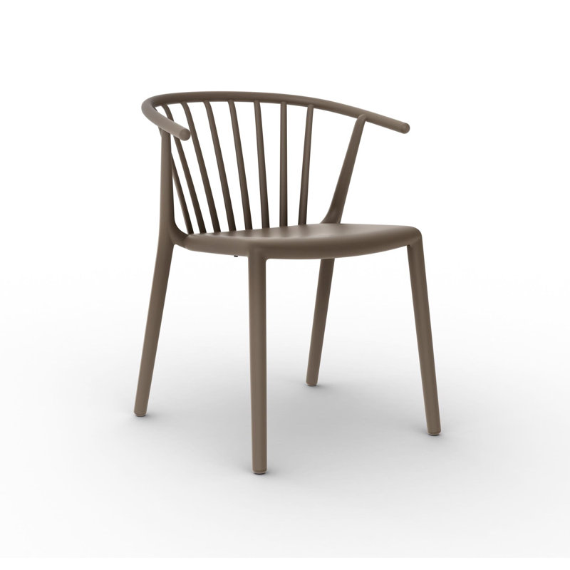 Woody Outdoor Dining Side Chair, Chocolate