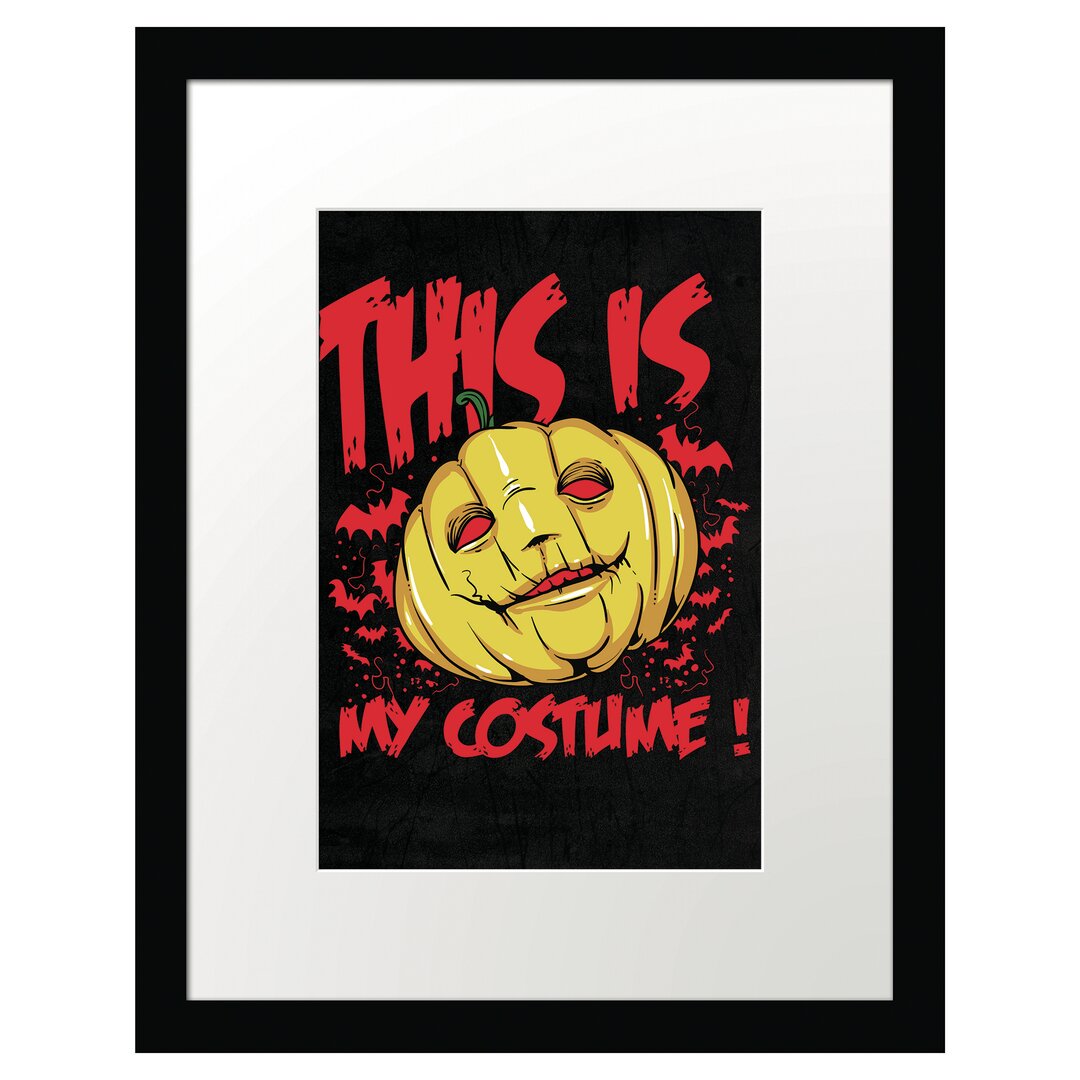 Gerahmtes Poster My Costume Black