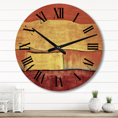 Horloge murale en bois massif Somoa