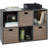 6-Cube Bookshelf, Display Storage System, Organizer W/ Removable Back Panels-1891423931-1891423934