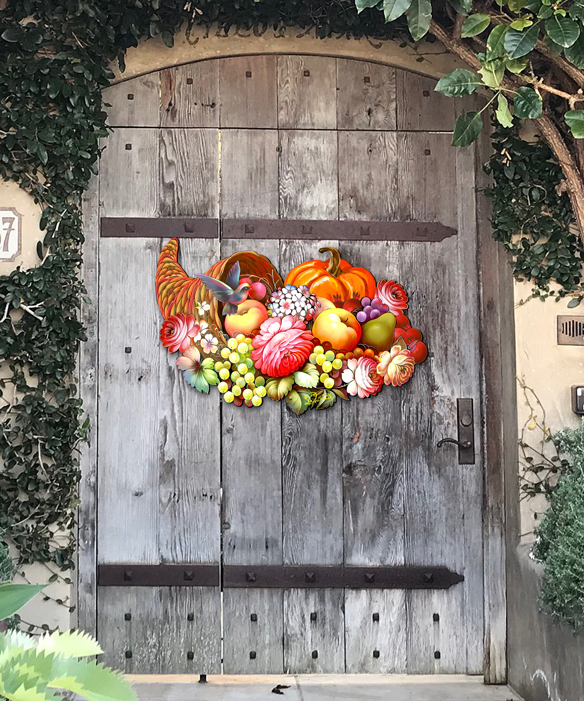 Thanksgiving Cornucopia Door Décor