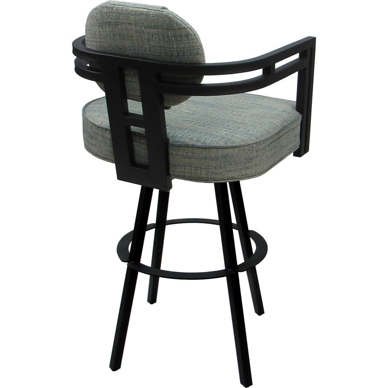 Watusi Aquatint - Black - 26" Seat, Watusi Aquatint/Polyester Blend, Black