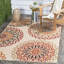 Tapis d'intérieur / extérieur à motif floral Centeno Performance-926431366